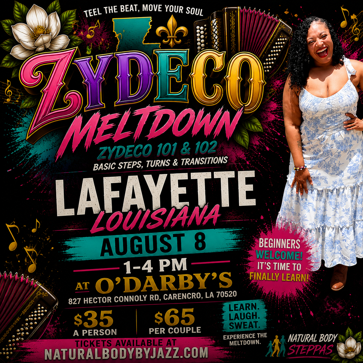 Lafayette Line Dance Zydeco Class