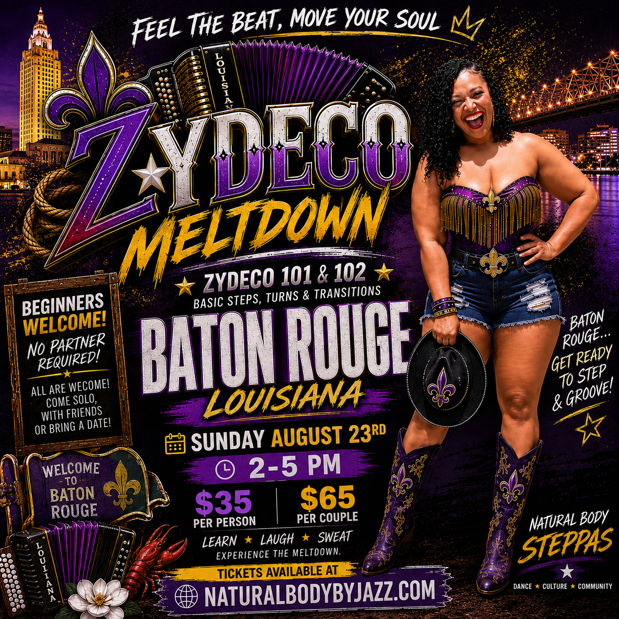 Baton Rouge Zydeco Meltdown Class