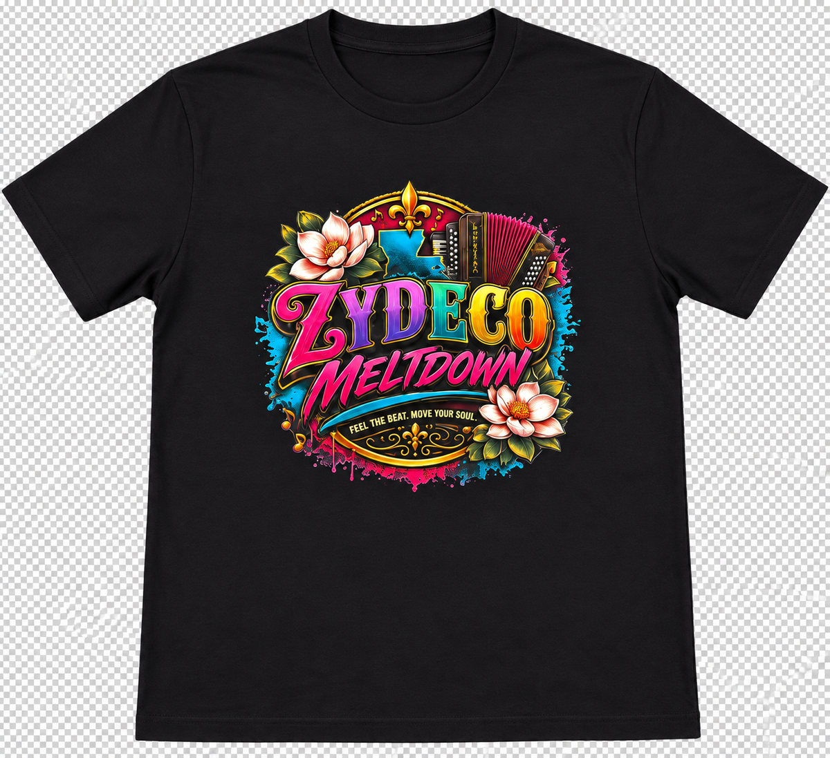 Zydeco Meltdown T Shirts